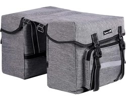 SSDD Fiets Achtertas Plankbag Frame Tas Lange Afstand Travel Achter Seat Bag Sports Fietstas (Color : Grey 25L)