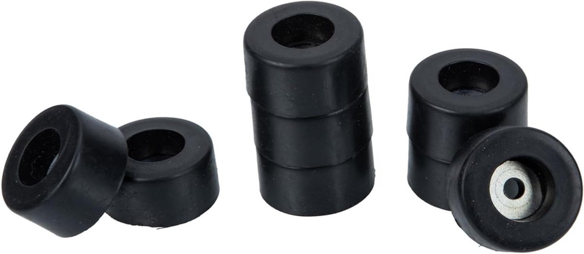 Rubberen Speaker Pads - Isolatie Voetjes - Geluid Verbeteren - Anti-Vibratie - 3.8 x 3.8 x 1.8 cm - Zwart