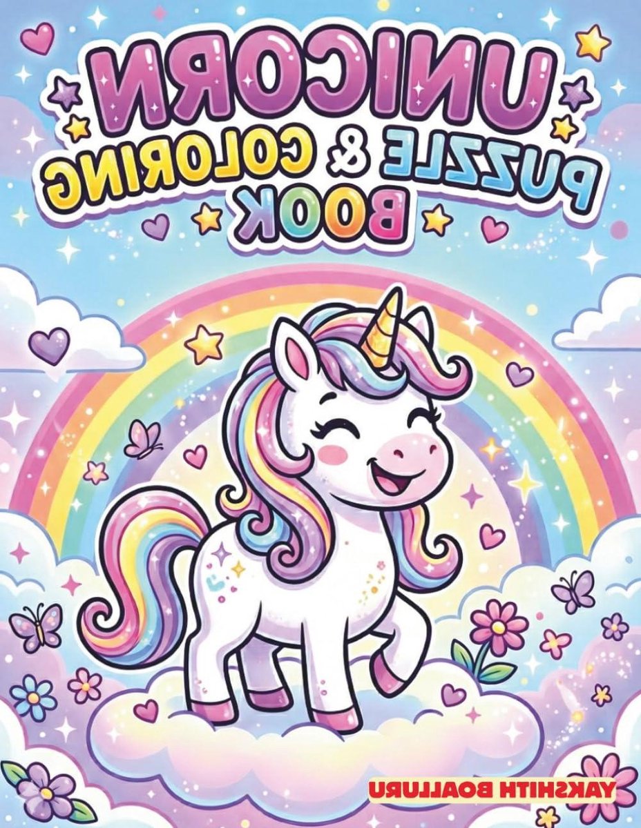 Unicorn Activiteitenboek - Puzzel Kleurboeken - Creatief Spelen - Veelzijdige Opdrachten - 62 Pagina's - Multi