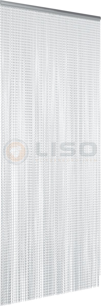 Liso Vliegengordijn - Kettinggordijn Zilver - 100 x 230 cm