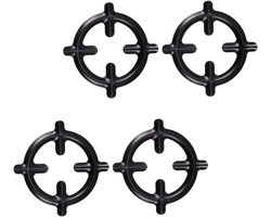 Mobestech 4pcs Stove Rack Ring Wok Support Rings Pot Stove Stand Wok Burner Ring Pot Stands Ring Reducer Stainless Steel Frying Pan Pot Holder Stainless Steel Saute Pan