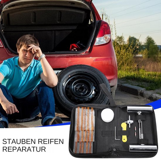 Banden Reparatie Set - Pechpatch Gereedschap - Snel Onderweg - Uitgebreid Onderhoud - 557 gram - Zwart — afbeelding 4