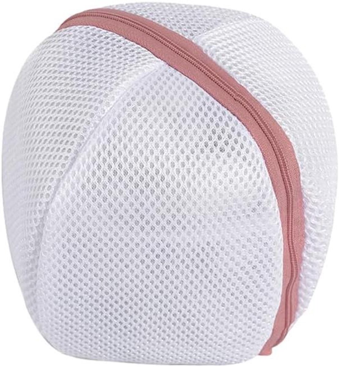 Wasmand voor lingerie - Kledingbeschermer - Delicate was - Ritssluiting mesh - 13x23x2 cm - Roze