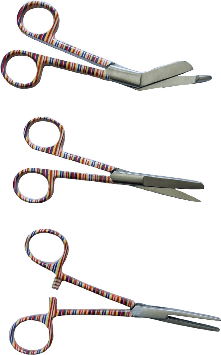 Verpleegkundige Scharenset - Candy - MDR Gecertificeerd - Zorg - Verbandschaar - Cadeau - Verpleegkunde - Accessoires - Nurse Cadeau - Verpleegkundige Schaar - Verpleegkundige Artikelen