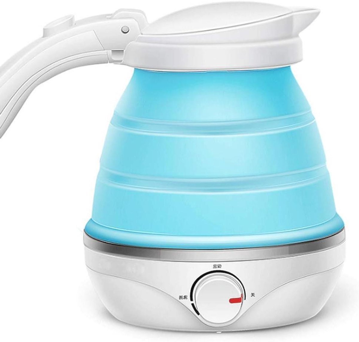 Vouwbare Waterkoker Reis Waterkoker Koken Onderweg Stil en Snel 0.5 Liter Blauw