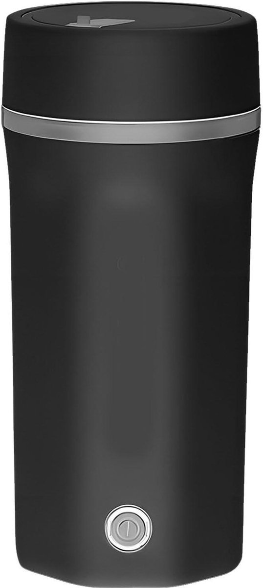 Draagbare Waterkoker - Reis Waterkoker - Warme Dranken Onderweg - Snelle Verwarming 5 Minuten - 500ml Inhoud - Zwart