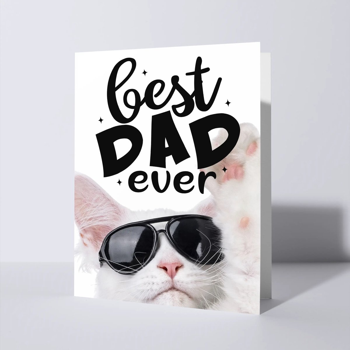 CAT'CHY Cards - wenskaart - vaderdag - kat
