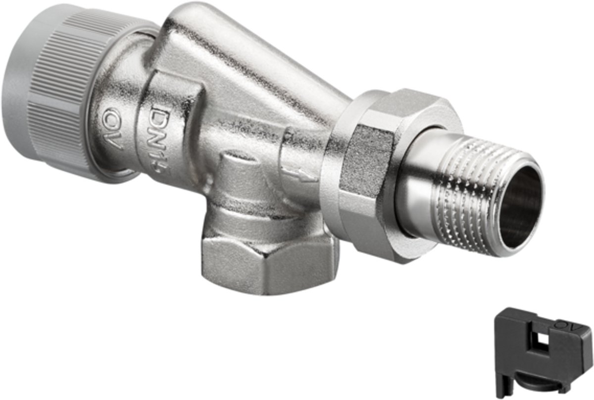 OVENTROP Thermostaatventiel AQ Voorloop axiaal DN 10, Rp 3/8 x R 3/8, PN 10, 1183263
