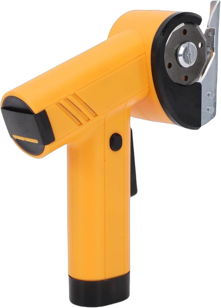 Elektrische Schaar - Snoerloze Snijder - Handwerk Stoffen Leer - Oplaadbaar Met LED - 25W Motor - Geel