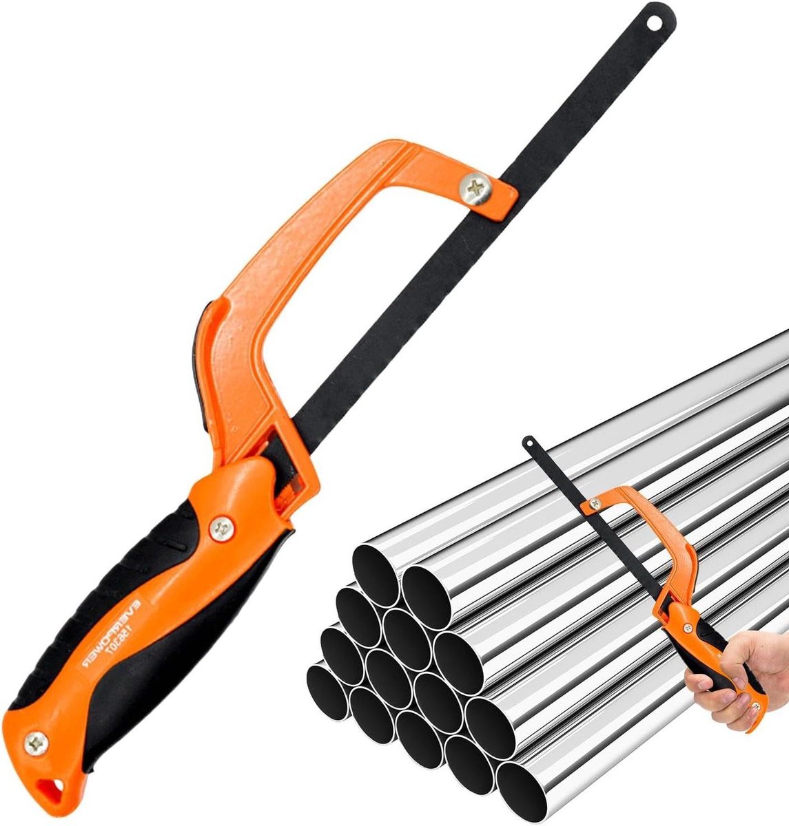 Aluminium Metaalzaag - Handzaag Gereedschap - Metaal Bewerken - Ergonomische Handgreep - 11 Inch - Grijs