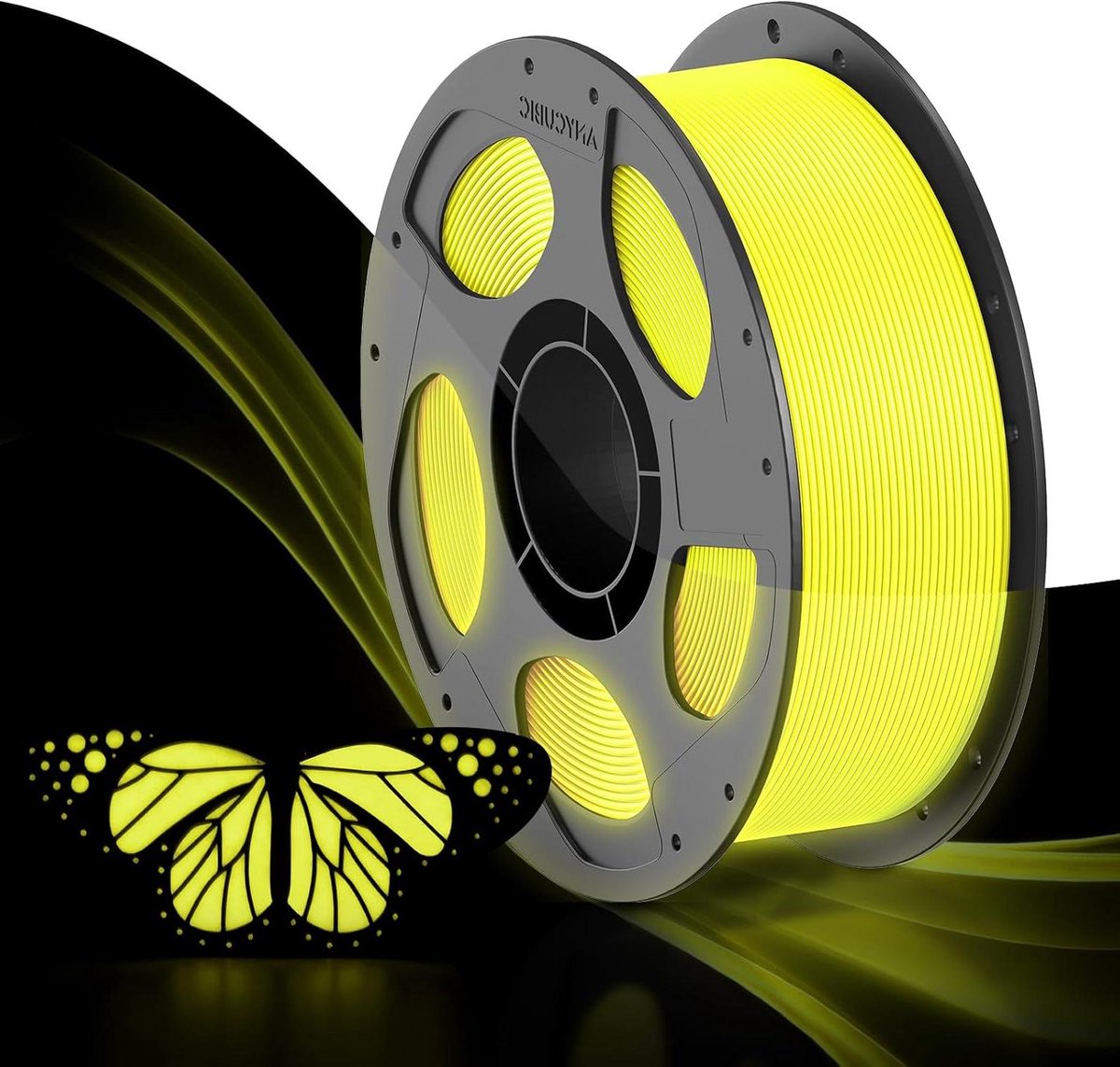 3D Printer Filament - PLA Spoel - Creatief Printen - Glow In The Dark - 1KG - Lichtblauw