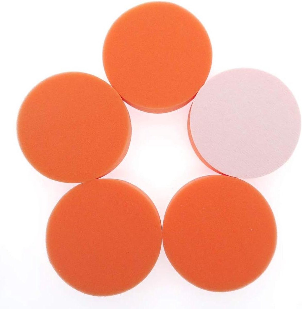 auto polijstset 5 stuks 5 inch 125 mm klittenband spons polijstschijf auto waxen polijstmachine gereedschap for pneumatisch