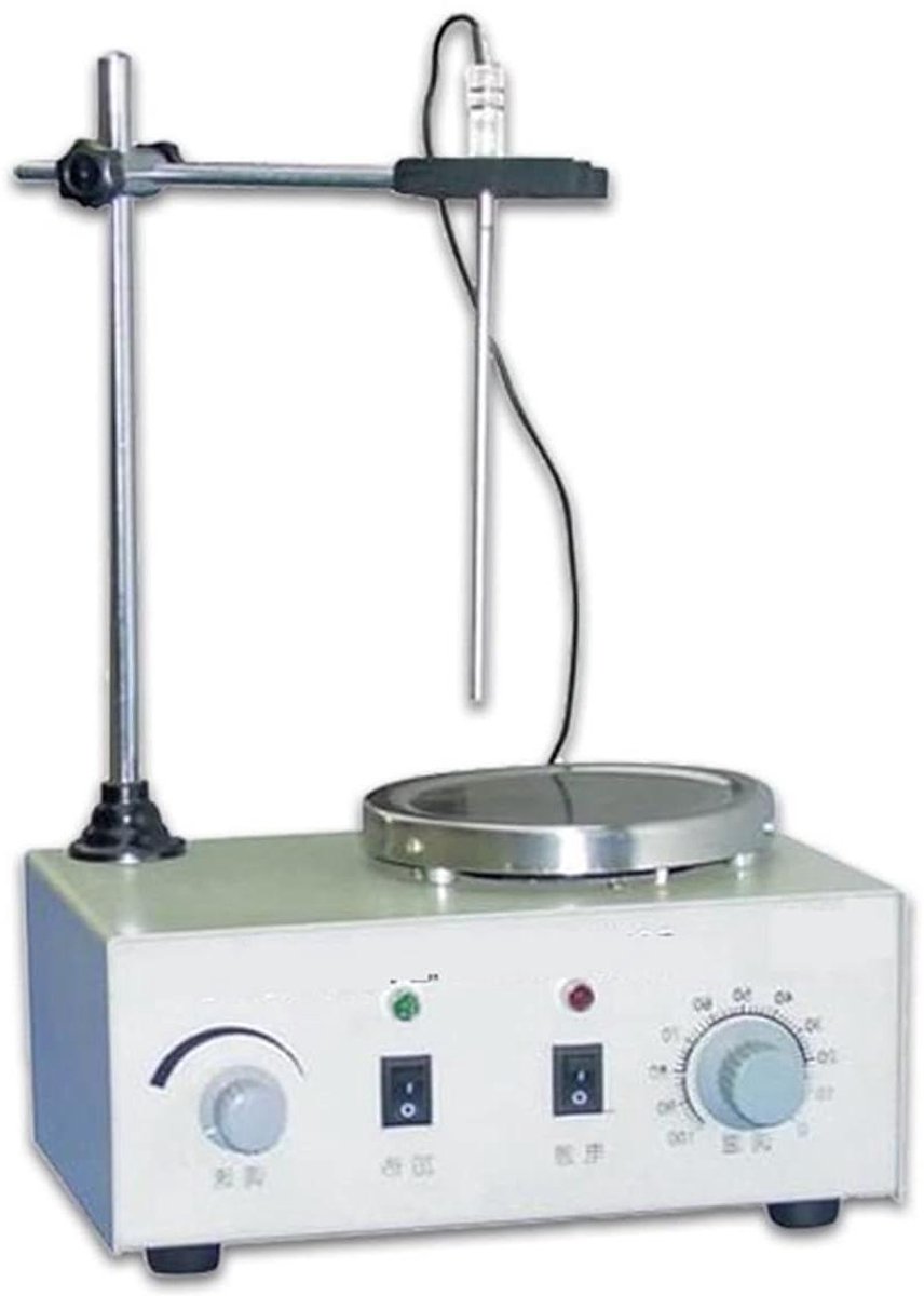 Magnetische Roerder - Laboratorium Roerder - Vloeistoffen Mengen - Digitaal Display Verwarming - Compact Formaat - One Color