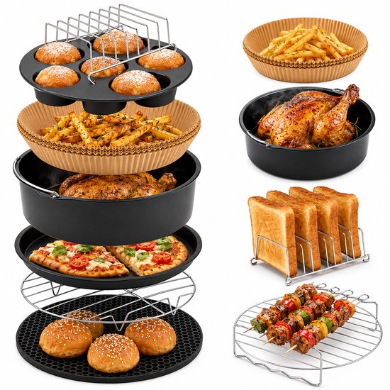 Vivid Airfryer Accessoires de vêtements pour bébé Set - Cuisine - Accessoires de vêtements pour bébé Airfryer - Convient pour Airfryer XL et XXL