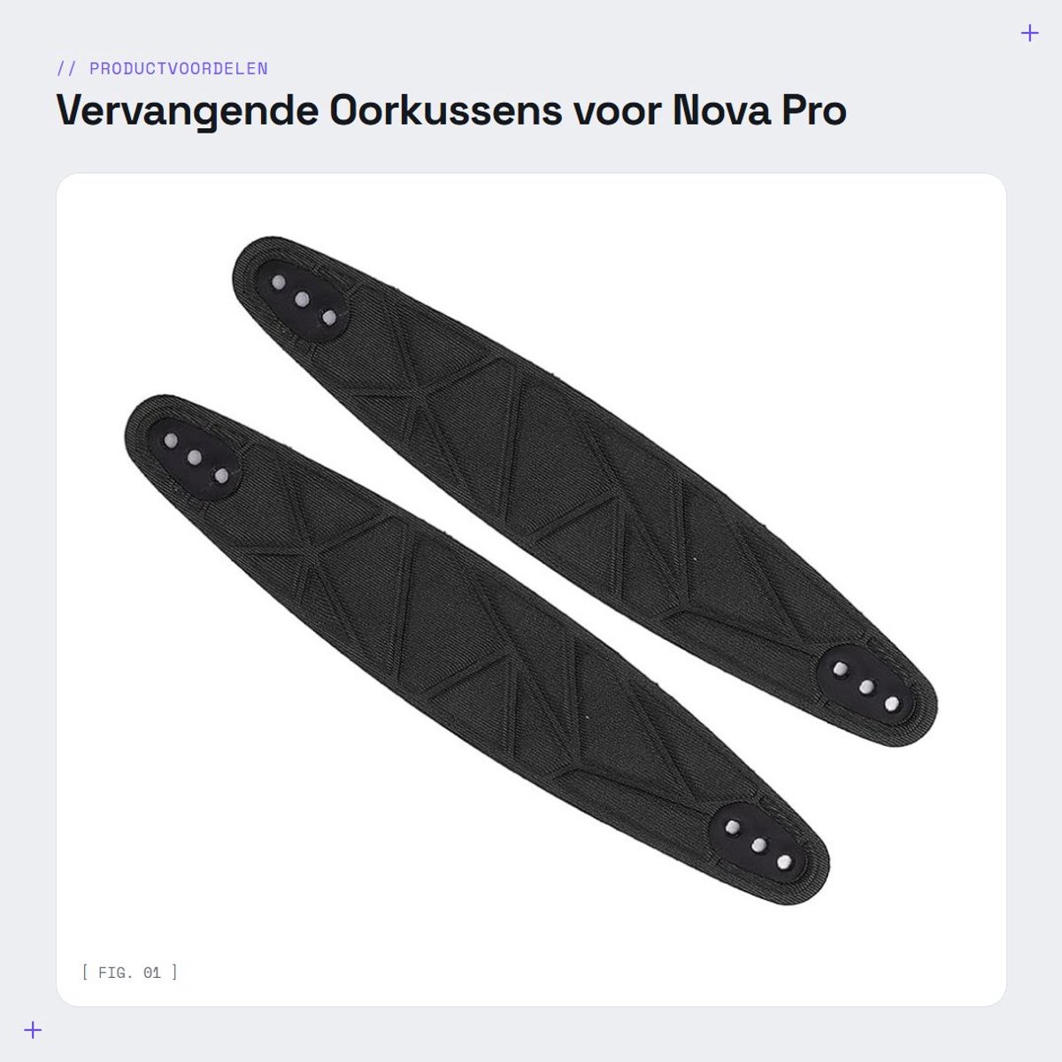Dailygoods - Vervangende Oorkussens voor Nova Pro Headsets, 2 Stuks