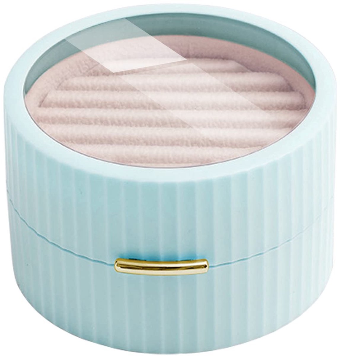 Dailygoods- Sieradenbox Draagbaar - Sieraden Organizer - Ringen/Oorbellen/Kettingen - 4 Haken - Robuust ABS - Eenvoudig te openen/sluiten - Sieradenorganizer