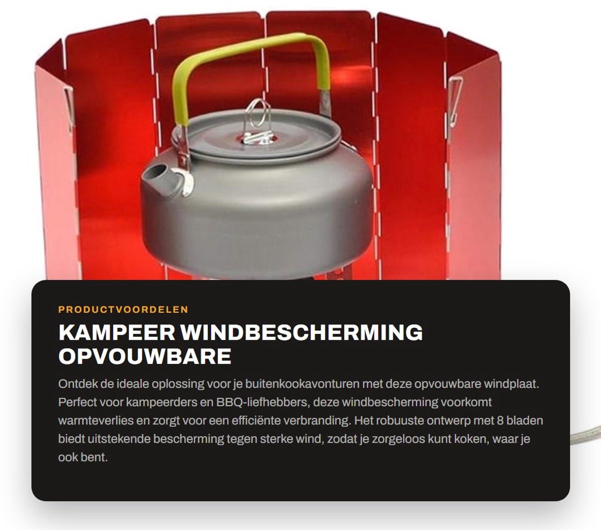 Dailygoods- Windscherm Uittrekbaar - Windscherm Camping - Windscherm Opvouwbaar - Windbescherming - Aluminium - Lichtgewicht en Duurzaam - Kampeeraccessoires
