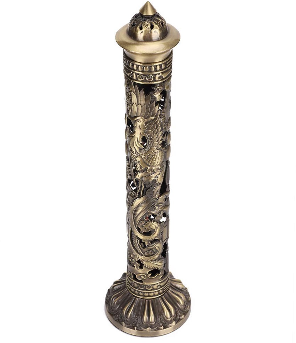 Dailygoods- Wierookhouder Retro - Wierookbrander - Wierookstandaard - Messing - Decoratie - Hoogwaardige Kwaliteit