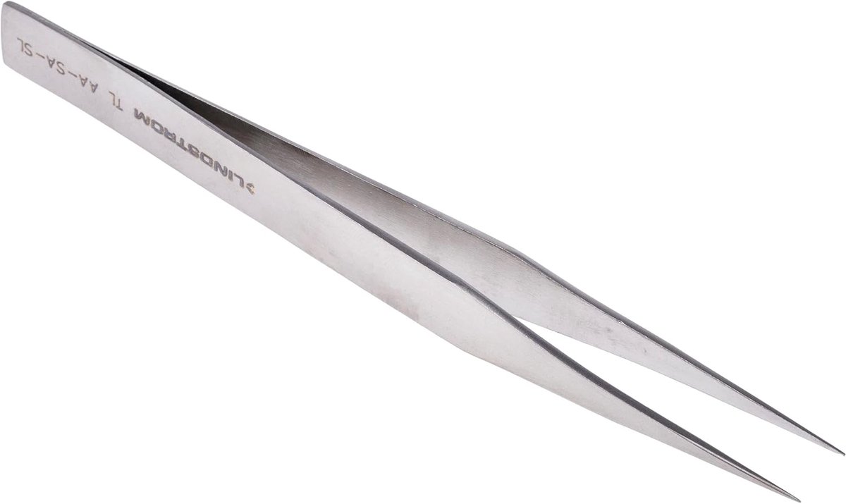 Pincet - Precisie Tang - Fijne Werkzaamheden - Zuurbestendig - 130 mm - Zilver