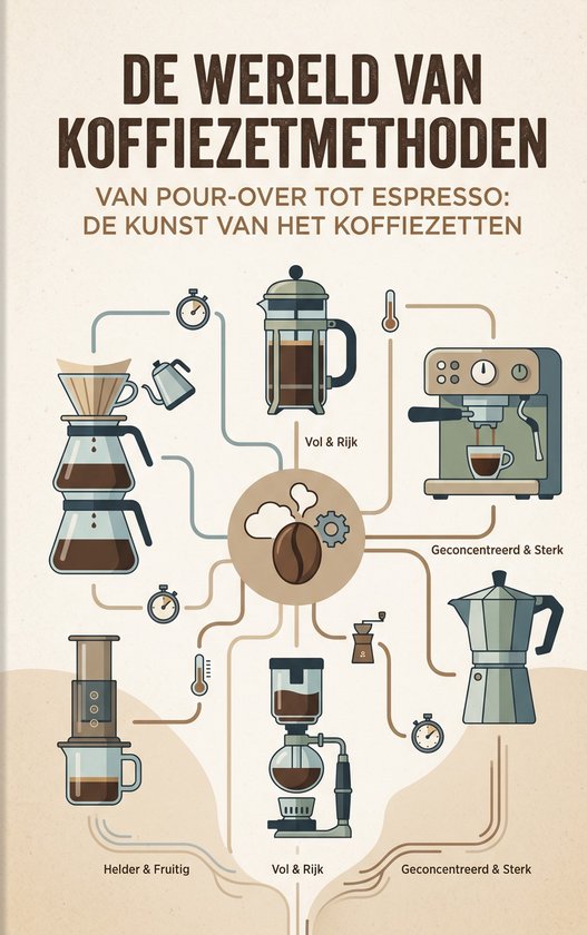 De wereld van Koffiezetmethoden - cover