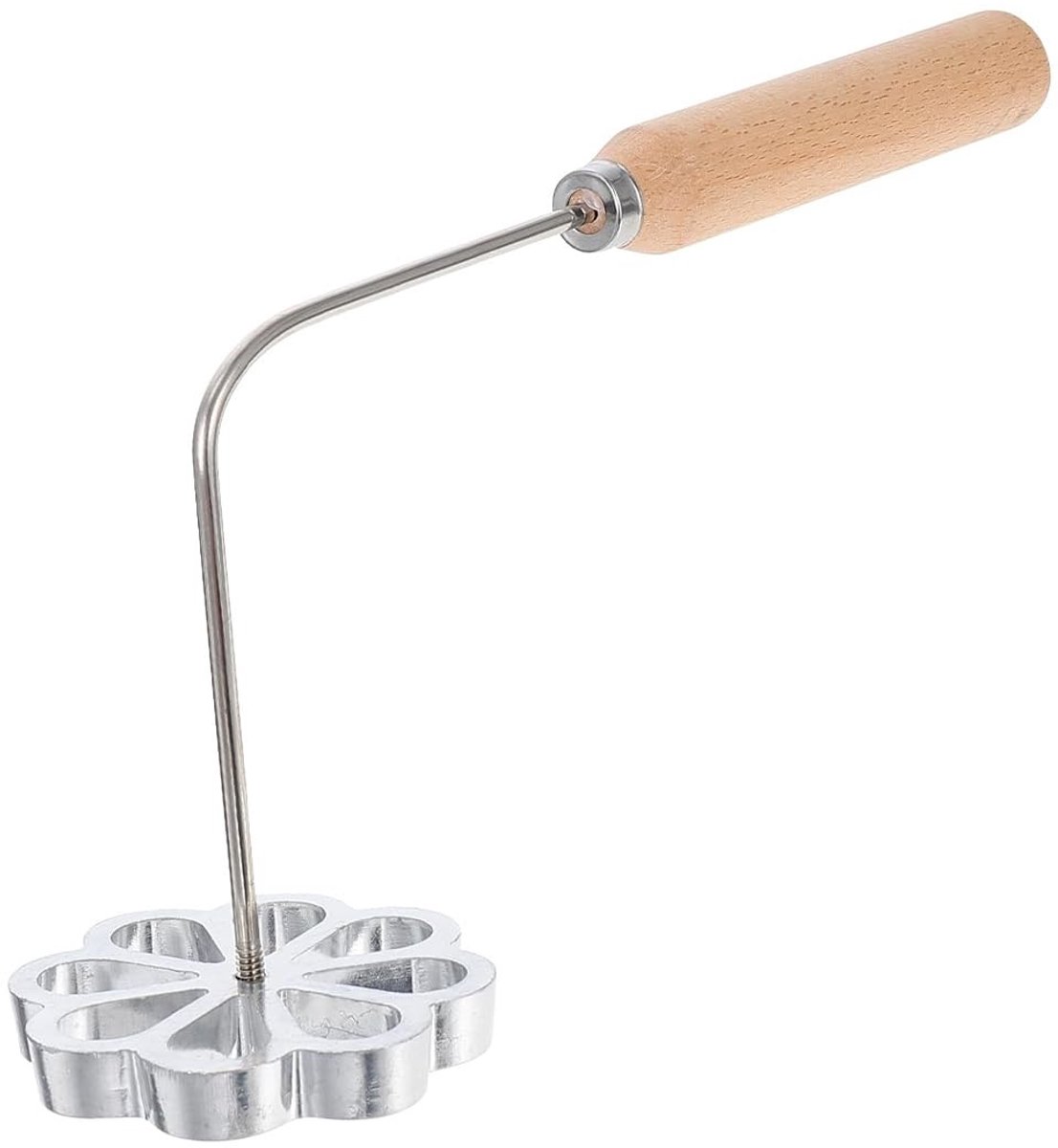 Dailygoods- Wafelvormen Aluminium - Garnalenvorm - Hittebestendig - Duurzaam - 2 Stuks - Zilver - Bakvorm