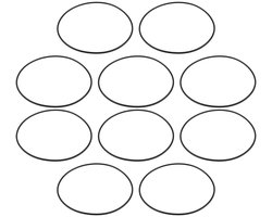 Dailygoods- O-ringafdichting 90mm - 10 Stuks - Rubber - Duurzaam - Waterdicht - Compatibel met APEC Essence / Ulti-Mate RO-systeem - Afdichtring