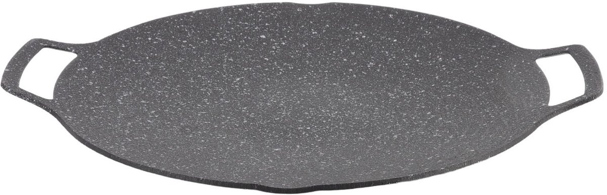 Dailygoods- Grillpan Rookloos - Draagbare BBQ Plaat - Antiaanbaklaag - Aluminium Kookplaat - Geschikt voor Vlees en Groenten - 30 cm - Barbecueplaat