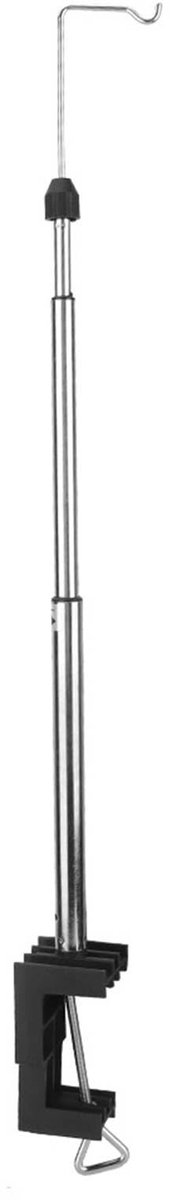 Dailygoods- Hanghouder 360 Graden Draaibaar - Verstelbare Hoogte - Stalen Staaf - Praktische Hanger - Stabiele Bankklem - Hoogwaardige Afwerking - Boorhouder