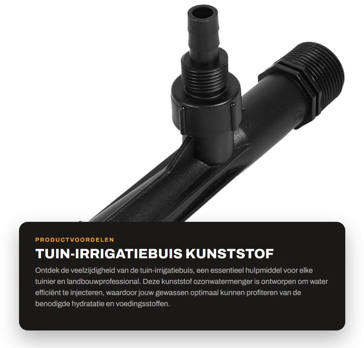 Dailygoods- Irrigatiebuis Kunststof - Ozonwatermenger - Injector - Landbouwwaterapparaat - 1 Inch - Duurzaam - Waterinjector