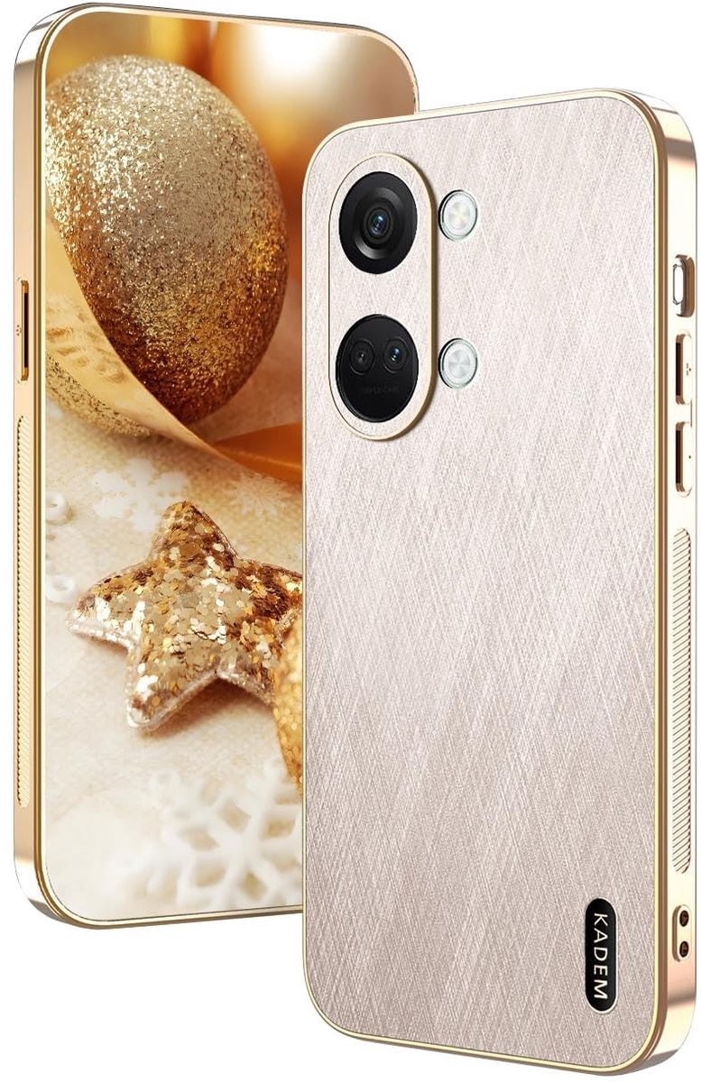 Dailygoods- Telefoonhoes Schokbestendig - Ultradunne Hoes - Zachte PU TPU Bumper - Elegante Luxe Case - Compatibel met OnePlus Nord 3 5G - Gegalvaniseerd - Telefooncase