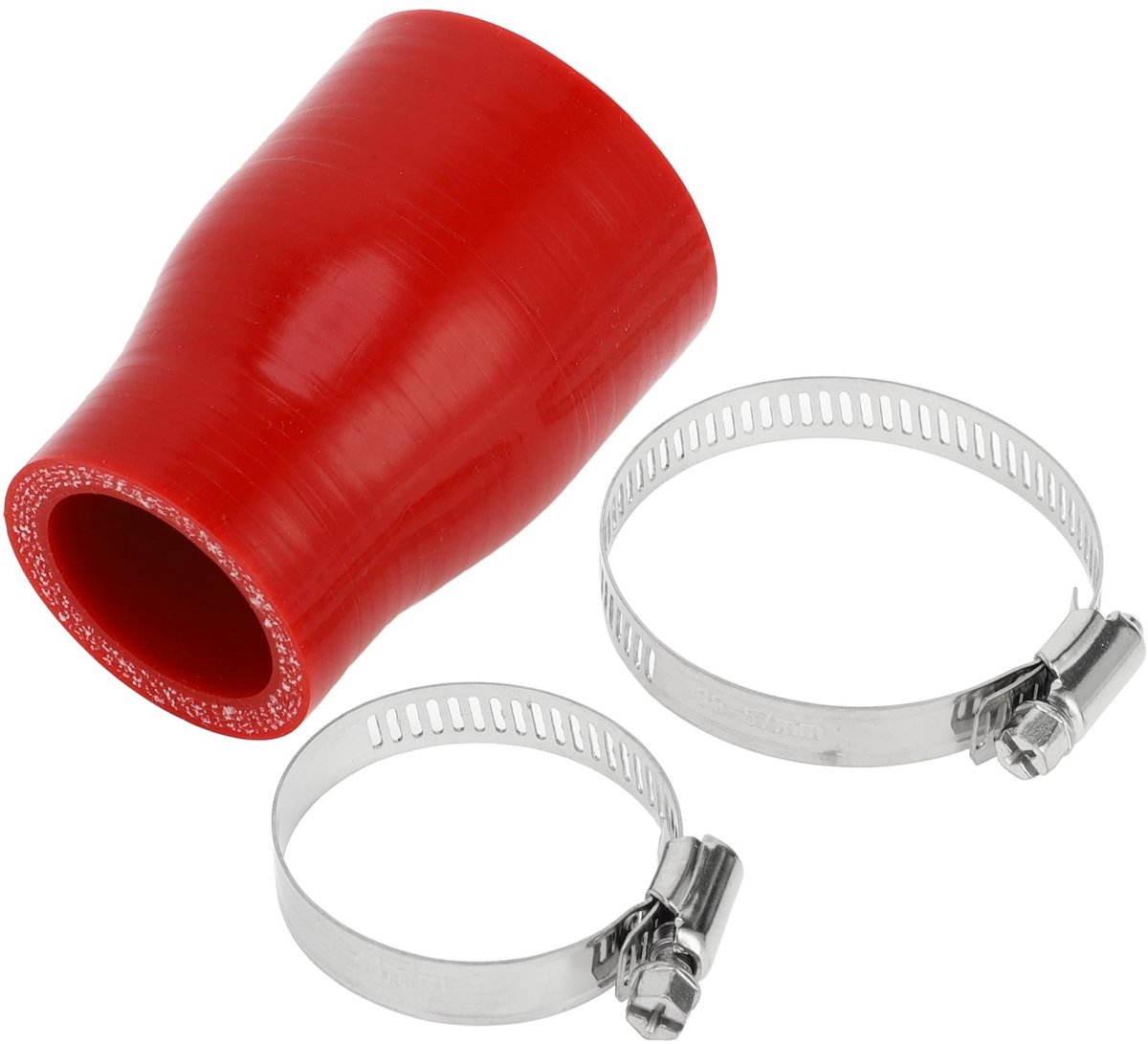 Dailygoods- Silicone Slang 4-Laags - Rood - Binnendiameter 32mm/45mm - Lengte 76mm - Dikte 5mm - Bestand tegen hoge temperaturen - Koelslang