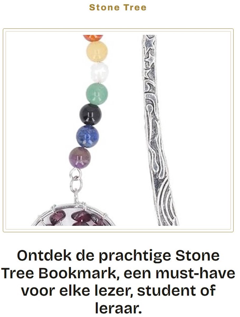 Dailygoods- Boekenlegger Metalen - Chakra Bladwijzer - Decoratief - Cadeau voor Lezers - Energiebalancerend - Prachtige Kleuren