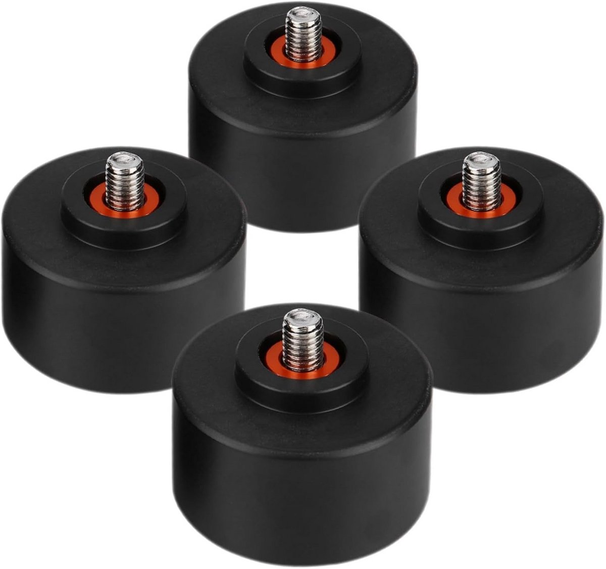 Motorfiets Wiel Frame Slider - Valbescherming Motor - Schade Voorkomen - Aluminium Legering - Set van 4 - Oranje