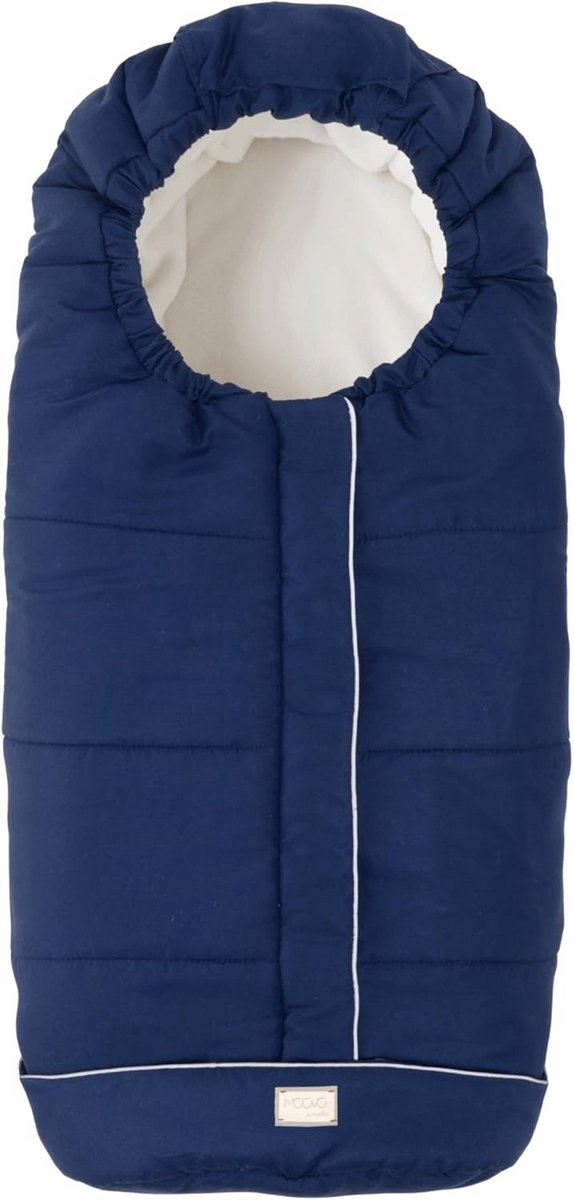 Universele voetenzak - Baby slaapzak - Comfortabel reizen - Gerecycled PET vulling - 100 cm - Blauw