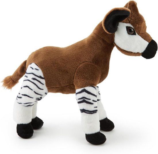 Pluche Okapi Knuffel 35 cm Zacht Safari Speelgoed van Gerecyclede Materialen van Merkloos — afbeelding 3