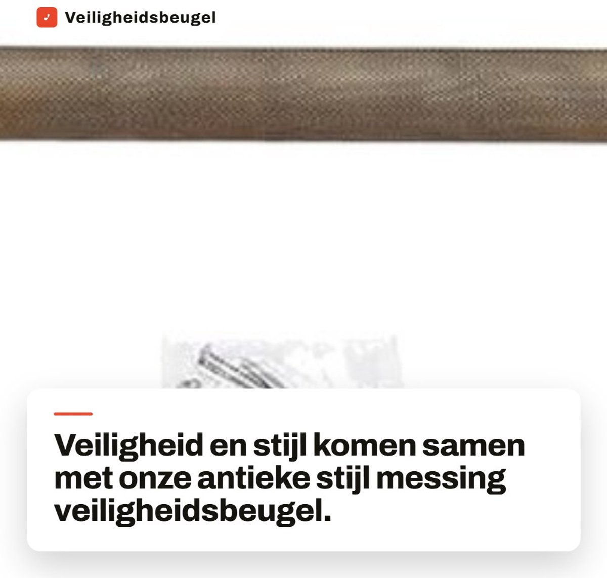 Dailygoods- Veiligheidssteun Antiek Stijl - Wandbeugel - Douche Handgreep - Handvat - Veiligheidssteun Badkamer - Roestvrij Staal 48.5cm