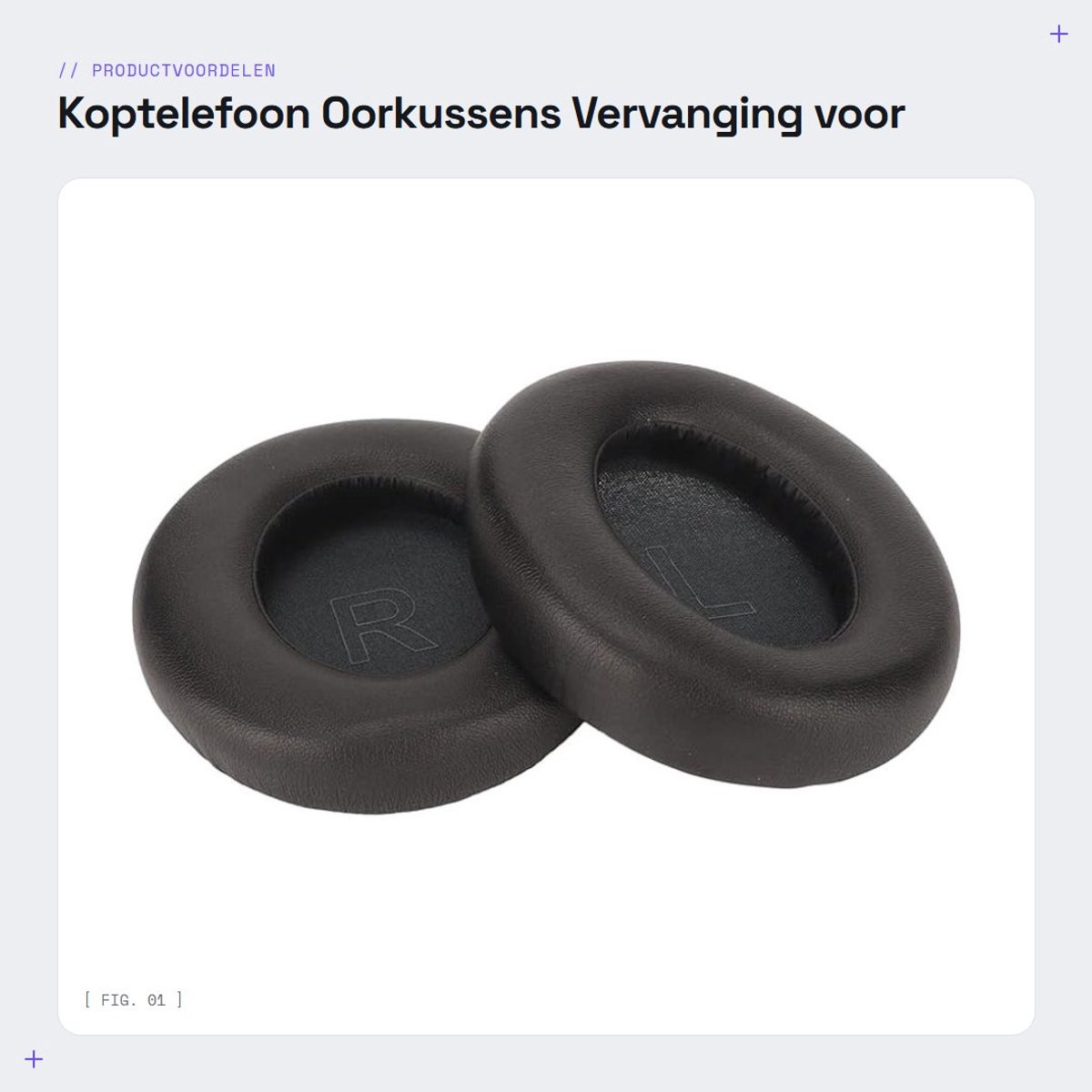 Dailygoods - Koptelefoon Oorkussens - Vervanging voor Anker Life Q30 Q35 - Eenvoudig te installeren - Geluidsblokkering - Comfortabel kussen - Geschik...