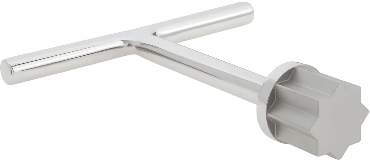 Dailygoods- T-Handvat 23mm Ster Patroon - Roestvrij Staal - Ergonomisch Ontwerp - Mariene Toepassing - Corrosiebestendig - Hoge Temperatuur Bestendig - Sleutel