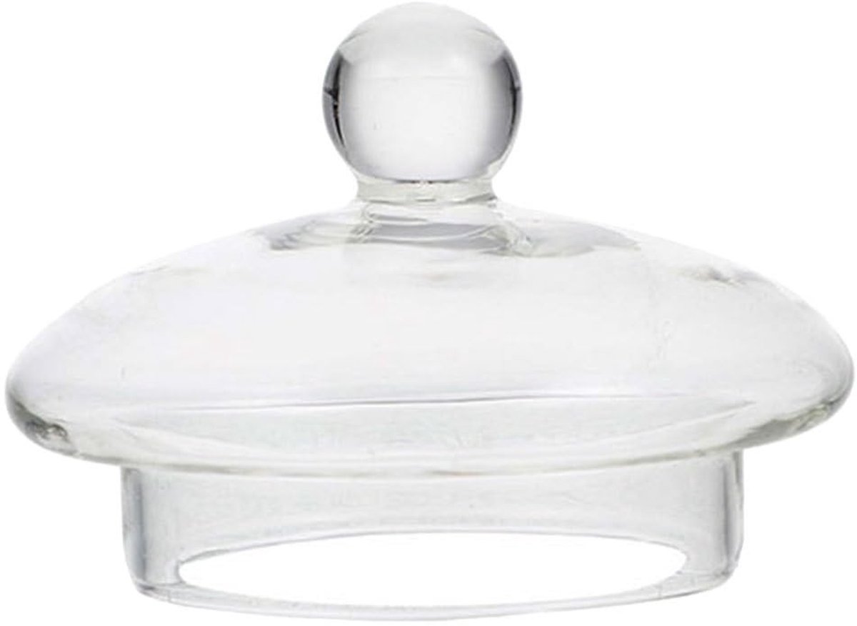 Dailygoods- Theepotdeksel Vervanging - Glazen Deksel - Helder - 8,20 x 8,20 x 5,00 cm - Geschikt voor 1000 ml Theepot - Voorkomt Lekken - Theekopdeksel