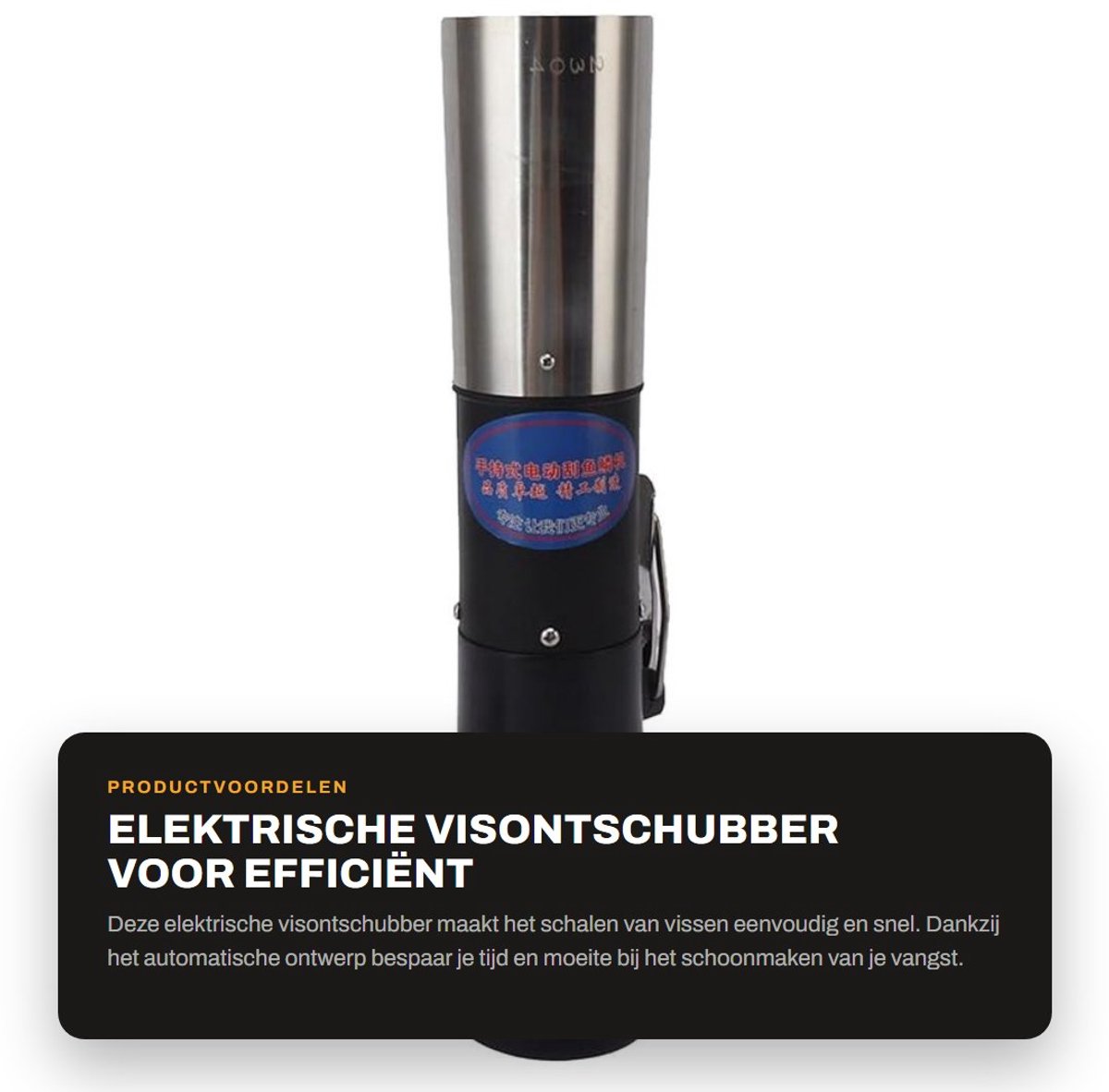 Dailygoods - Elektrische Visontschubber voor Efficiënt Schalen