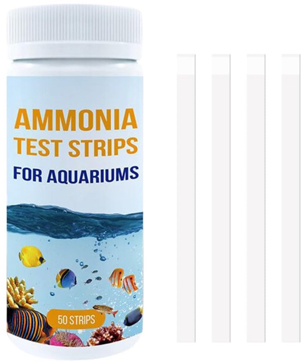 Dailygoods- Ammoniak Teststrips 50 Stuks - Waterkwaliteit Tester - NH3/NH4 Test Kit - Hoge Gevoeligheid - Eenvoudig in Gebruik - Duidelijke Aflezingen - Waterkwaliteitstest