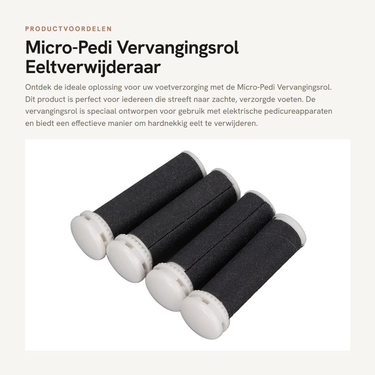 Dailygoods - Micro-Pedi Vervangingsrol - Eeltverwijderaar - Wasbaar en herbruikbaar - Professioneel - Voetverzorgingshulpmiddel - Geschikt voor elk vo...