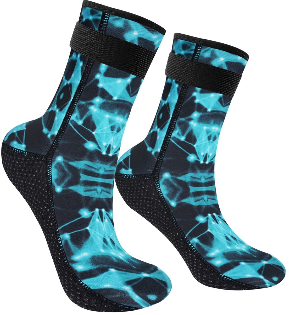 Dailygoods - neopreen sokken - duiksokken - anti-slip en thermisch - 3 mm - voor snorkelen en surfen - geschikt voor dames en heren