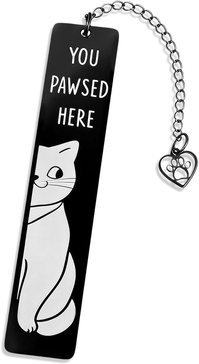 Dailygoods - Katten Boekenlegger voor Dames - Metalen Gepersonaliseerde Boekaccessoires