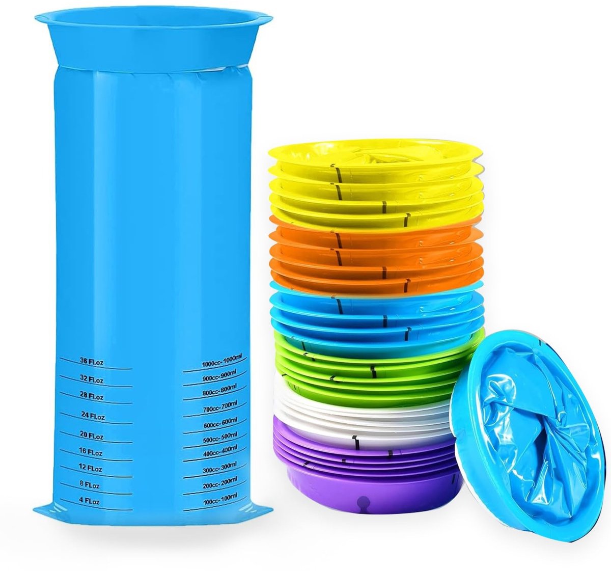 Dailygoods - Braakzakjes - Wegwerpzakjes - Ideaal voor onderweg - 12 stuks - Spuugzakjes voor kinderen en volwassenen - Geschikt voor auto en reizen