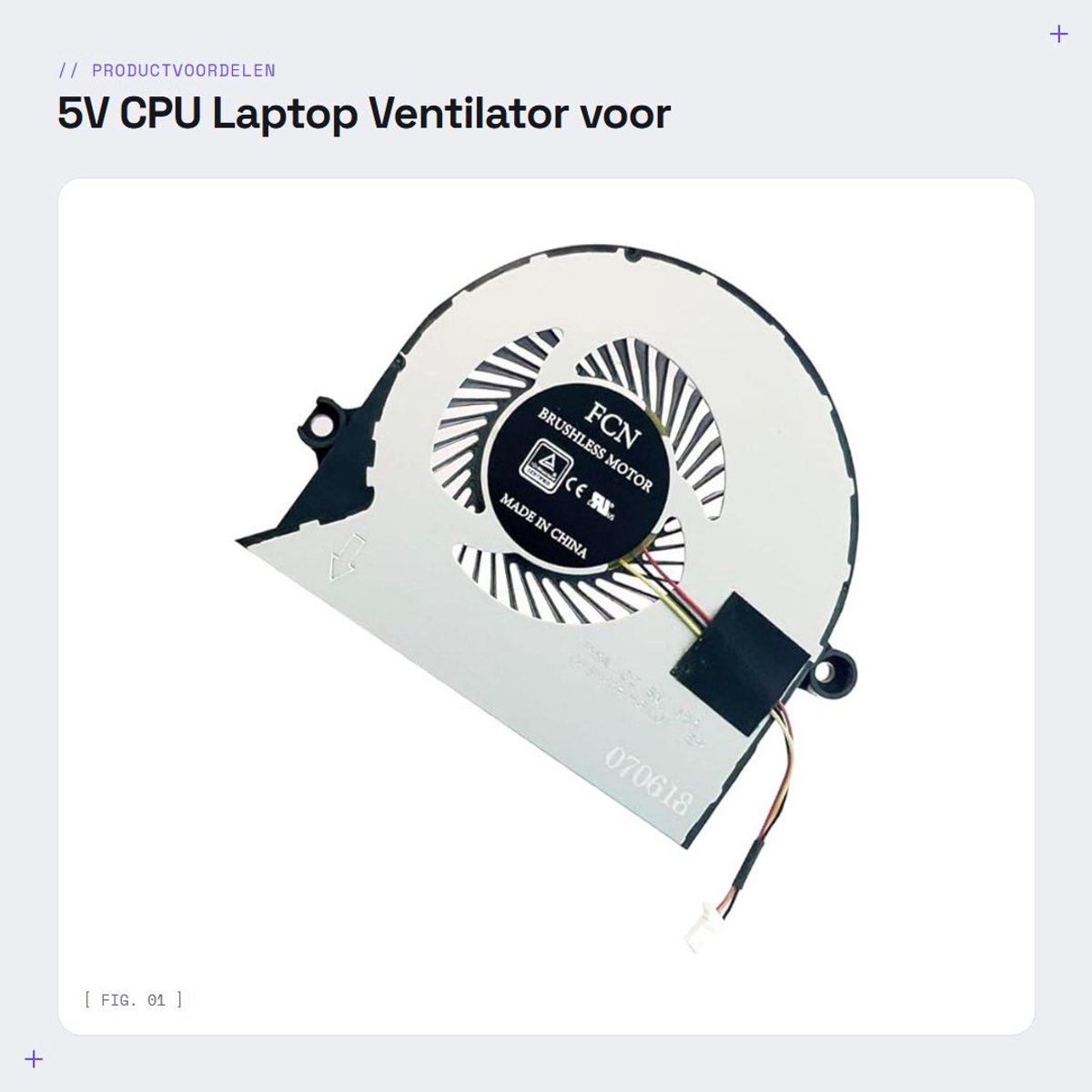 Dailygoods - 5V CPU Laptop Ventilator voor Acer Aspire F5573 Series