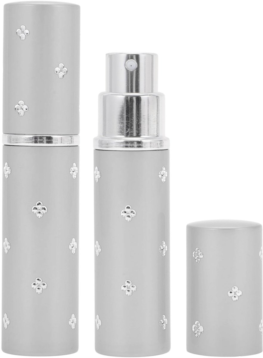 Dailygoods- Parfumverstuiver Navulbaar 6 ml - Mini-Parfumfles - Reisverstuiver - 2 Stuks - Compact 8,5 cm - Verbeterde Schenktuit