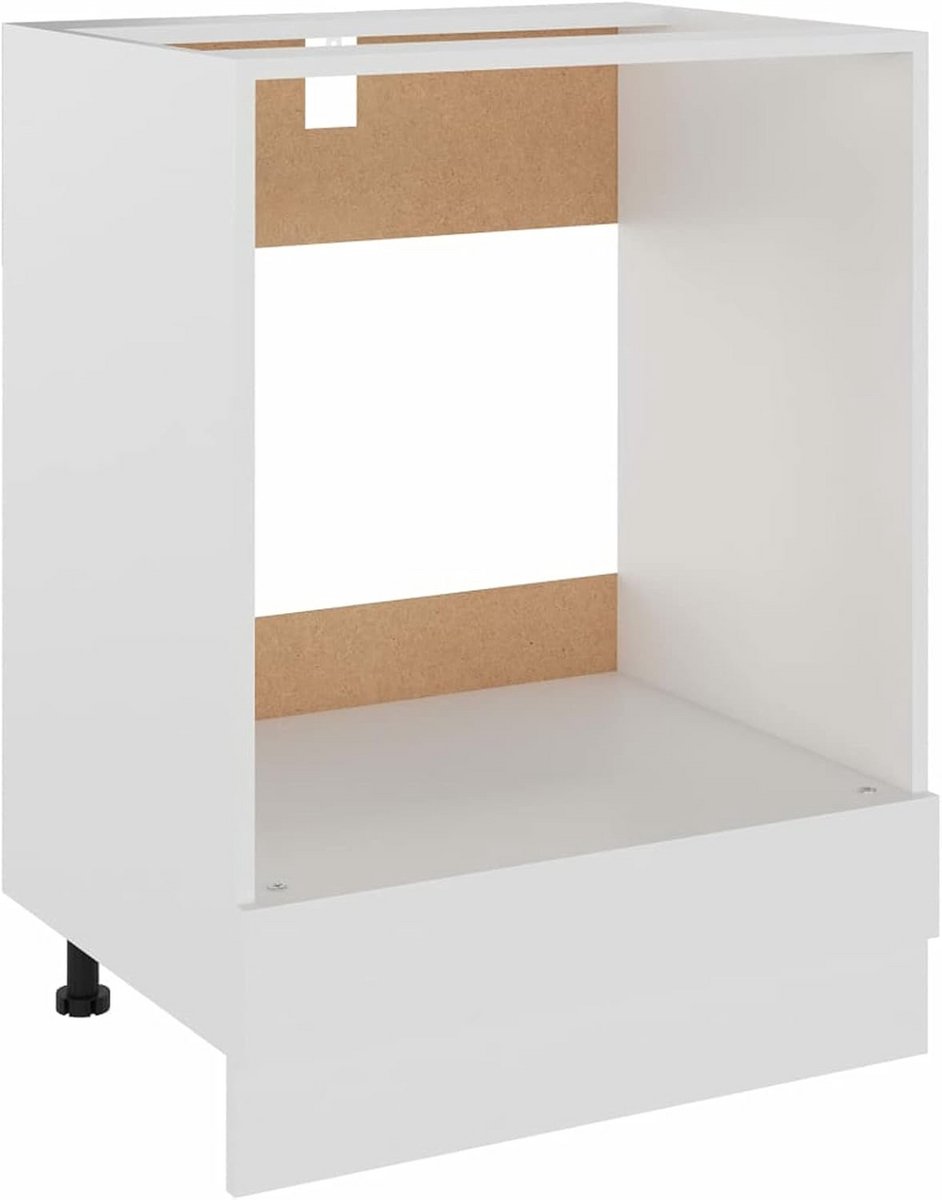 Ovenombouwkast Keuken - Onderkast Fornuis - Keuken Organiseren - Eenvoudig Design - 60 x 46 x 815 cm - Wit