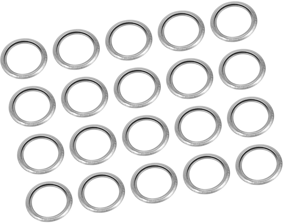 Dailygoods- Olieafvoerstekker 20 Stuks - Afdichting - Aluminiumlegering - Binnendiameter 14mm - Buitendiameter 19mm - Geschikt voor Mitsubishi
