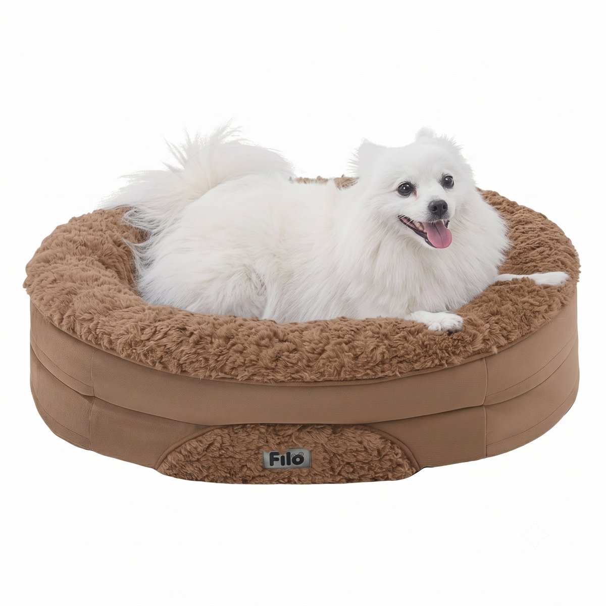 Orthopedische Hondenmand Wasbaar met Afritsbare Hoes Bruin Klein - Hondenkussen M - Hondenbed - Hondensofa - Hondenbank - Dog Bed